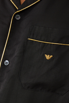 Viscose Shirt with Gold Details